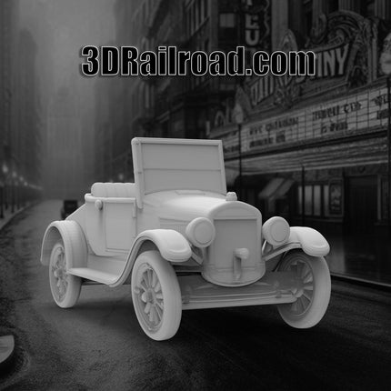 1920 Model T Open - 1920s - Custom Sculptures 3D Printed in Clear Resin