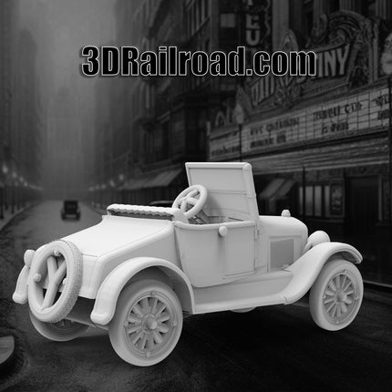 1920 Model T Open - 1920s - Custom Sculptures 3D Printed in Clear Resin