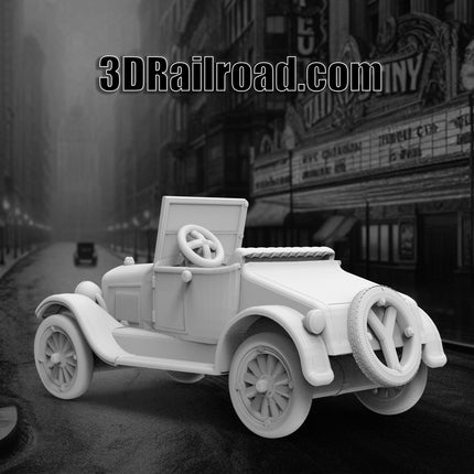 1920 Model T Open - 1920s - Custom Sculptures 3D Printed in Clear Resin