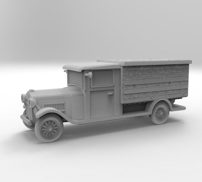 1920 Wood Sided Delivery Truck  - 1920s - Custom Sculptures 3D Printed in Clear Resin