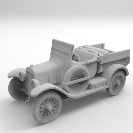 1920 Model T Truck Open - 1920s - Custom Sculptures 3D Printed in Clear Resin