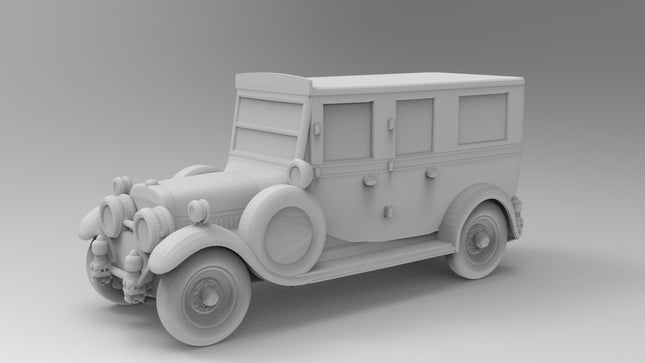 1920 Ambulance  - 1920s - Custom Sculptures 3D Printed in Clear Resin