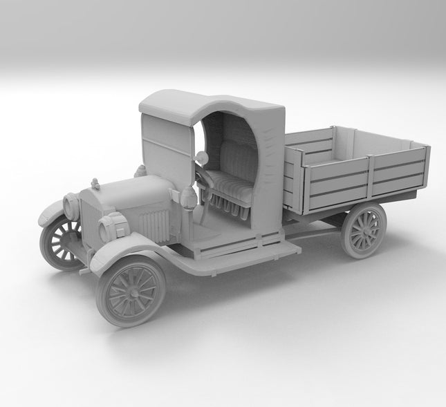 1920 Farm Truck  - 1920s - Custom Sculptures 3D Printed in Clear Resin