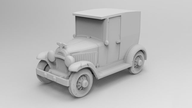 1920 Postal Delivery 2 Seat - 1920s - Custom Sculptures 3D Printed in Clear Resin