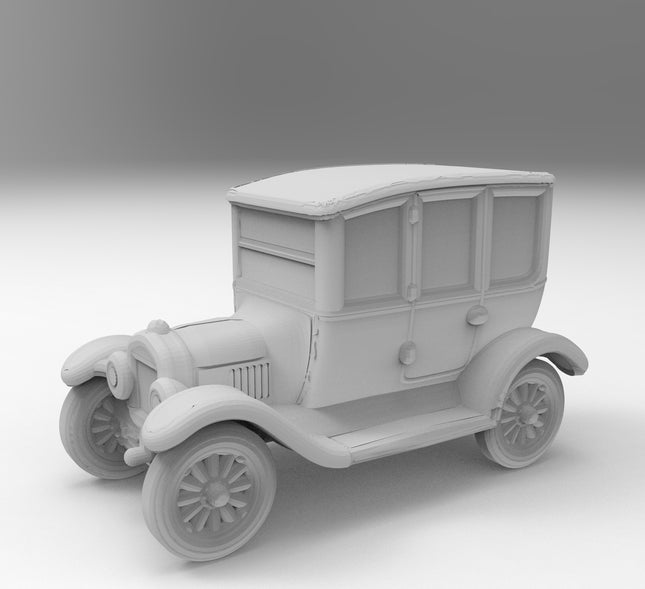 1924 Ford Model T Centerline - 1920s - Custom Sculptures 3D Printed in Clear Resin