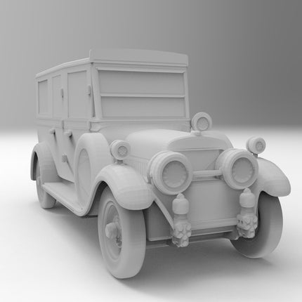1926 Ambulance - 1920s - Custom Sculptures 3D Printed in Clear Resin