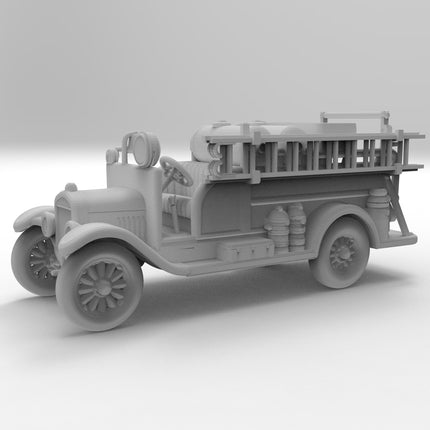 1926 Firetruck - 1920s - Custom Sculptures 3D Printed in Clear Resin