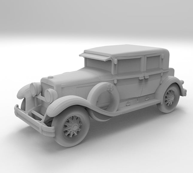 1929 Ford Model A Tudor - 1920s - Custom Sculptures 3D Printed in Clear Resin