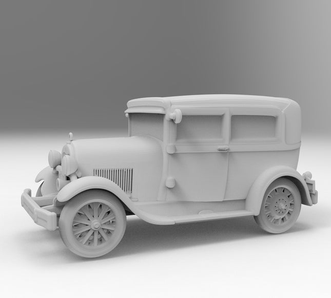 1929 Ford Model T Tudor Top - 1920s - Custom Sculptures 3D Printed in Clear Resin
