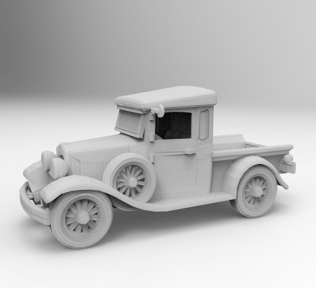 1929 Dodge Pickup - 1920s - Custom Sculptures 3D Printed in Clear Resin