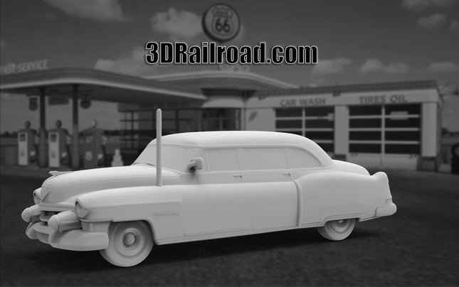 1953 Cadillac 75 MK4 - Custom Sculptures 3D Printed in Clear Resin