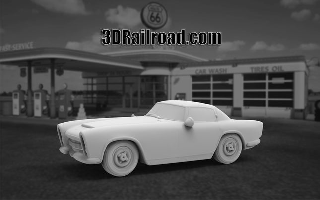 1953 Dodge Zedar  - Custom Sculptures 3D Printed in Clear Resin