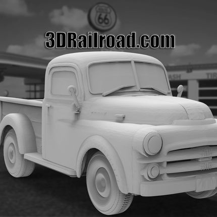 1954 Dodge C Pickup - Custom Sculptures 3D Printed in Clear Resin