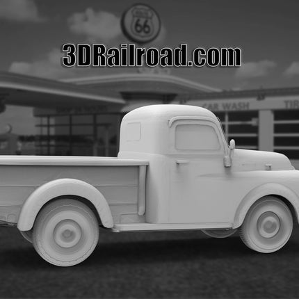 1954 Dodge C Pickup - Custom Sculptures 3D Printed in Clear Resin