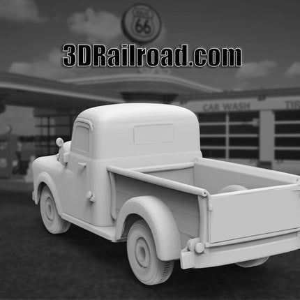 1954 Dodge C Pickup - Custom Sculptures 3D Printed in Clear Resin