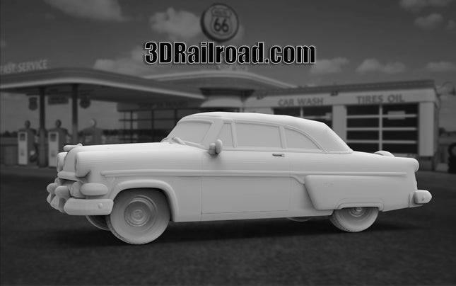 1954  Ford Sunliner - Custom Sculptures 3D Printed in Clear Resin