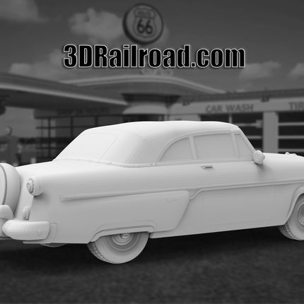 1954  Ford Sunliner - Custom Sculptures 3D Printed in Clear Resin