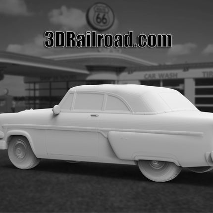 1954  Ford Sunliner - Custom Sculptures 3D Printed in Clear Resin