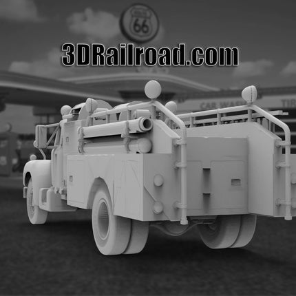 1955 Mack Firetruck - Custom Sculptures 3D Printed in Clear Resin