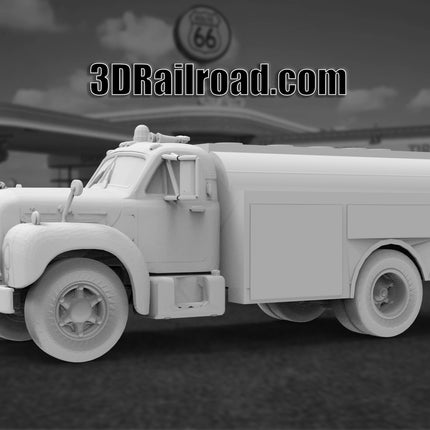 1955 Mack Tanker - Custom Sculptures 3D Printed in Clear Resin