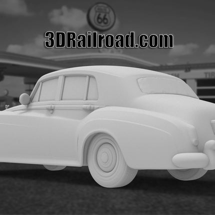 1955 Rolls Royce Silver Cloud - Custom Sculptures 3D Printed in Clear Resin