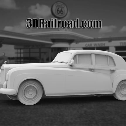 1955 Rolls Royce Silver Cloud - Custom Sculptures 3D Printed in Clear Resin