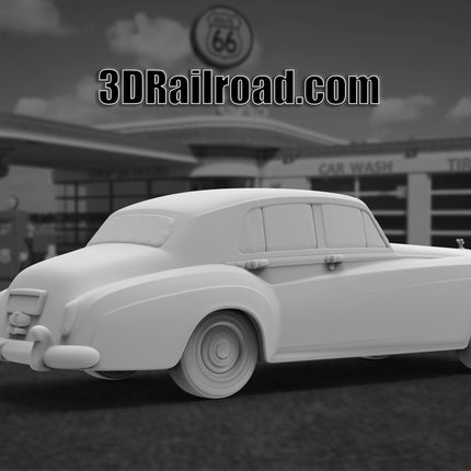 1955 Rolls Royce Silver Cloud - Custom Sculptures 3D Printed in Clear Resin