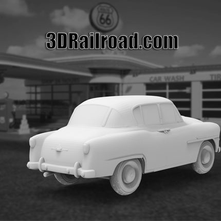 1955 Toyota Crown - Custom Sculptures 3D Printed in Clear Resin