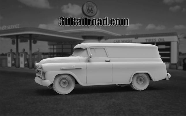 1955 Chevy Apache - Custom Sculptures 3D Printed in Clear Resin
