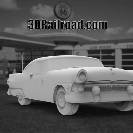 1955 Ford Crown Victoria - Custom Sculptures 3D Printed in Clear Resin
