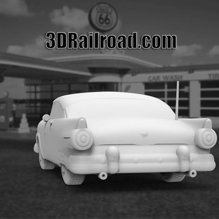 1955 Ford Crown Victoria - Custom Sculptures 3D Printed in Clear Resin