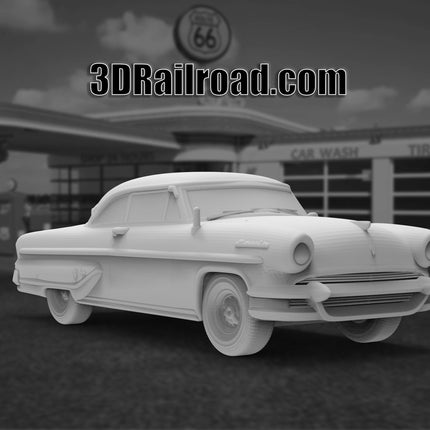 1955 Lincoln Capri - Custom Sculptures 3D Printed in Clear Resin