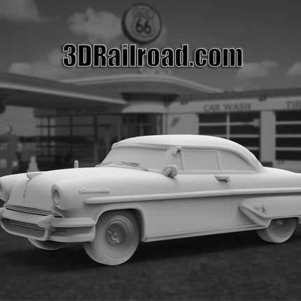 1955 Lincoln Capri - Custom Sculptures 3D Printed in Clear Resin