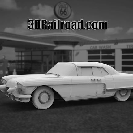 1957 Cadillac Eldorado Brougham - Custom Sculptures 3D Printed in Clear Resin