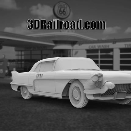 1957 Cadillac Eldorado Brougham - Custom Sculptures 3D Printed in Clear Resin
