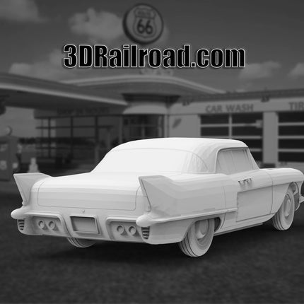 1957 Cadillac Eldorado Brougham - Custom Sculptures 3D Printed in Clear Resin