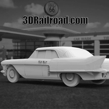 1957 Cadillac Eldorado Brougham - Custom Sculptures 3D Printed in Clear Resin