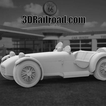 1957 Lotus 7 (MK1) - Custom Sculptures 3D Printed in Clear Resin