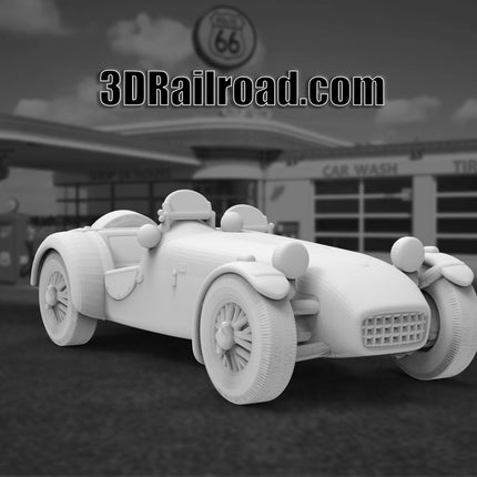 1957 Lotus 7 (MK1) - Custom Sculptures 3D Printed in Clear Resin