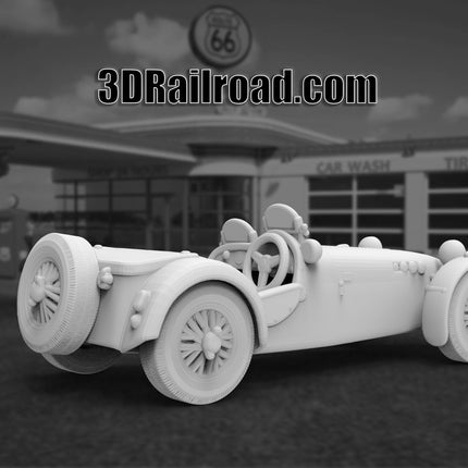 1957 Lotus 7 (MK1) - Custom Sculptures 3D Printed in Clear Resin