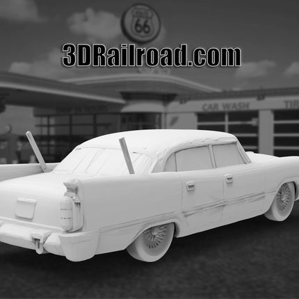 1958 Dodge Coronet - Custom Sculptures 3D Printed in Clear Resin