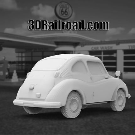 1958  Subaru - Custom Sculptures 3D Printed in Clear Resin