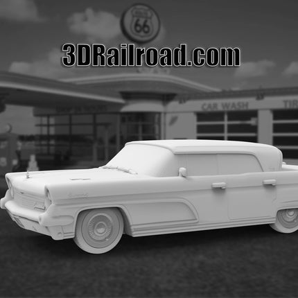 1959 Lincoln Mark 4  - Custom Sculptures 3D Printed in Clear Resin
