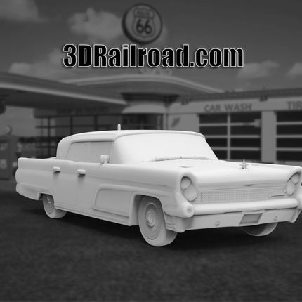 1959 Lincoln Mark 4  - Custom Sculptures 3D Printed in Clear Resin