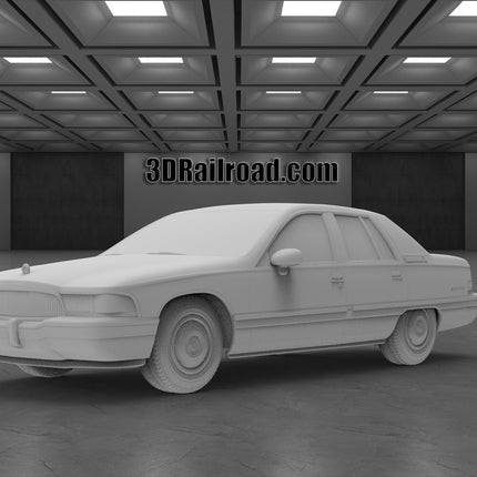 1991 Buick Roadmaster - Custom Sculptures 3D Printed in Clear Resin