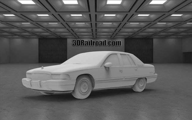 1991 Buick Roadmaster - Custom Sculptures 3D Printed in Clear Resin