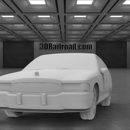 1991 Buick Roadmaster - Custom Sculptures 3D Printed in Clear Resin