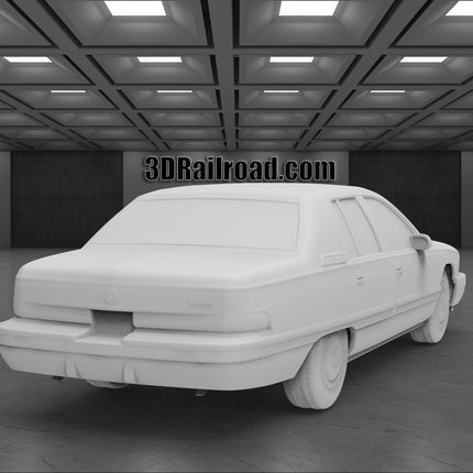 1991 Buick Roadmaster - Custom Sculptures 3D Printed in Clear Resin