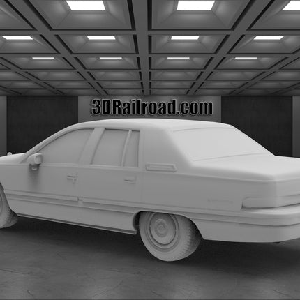 1991 Buick Roadmaster - Custom Sculptures 3D Printed in Clear Resin