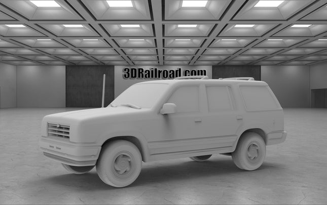 1990 Ford Explorer - Custom Sculptures 3D Printed in Clear Resin